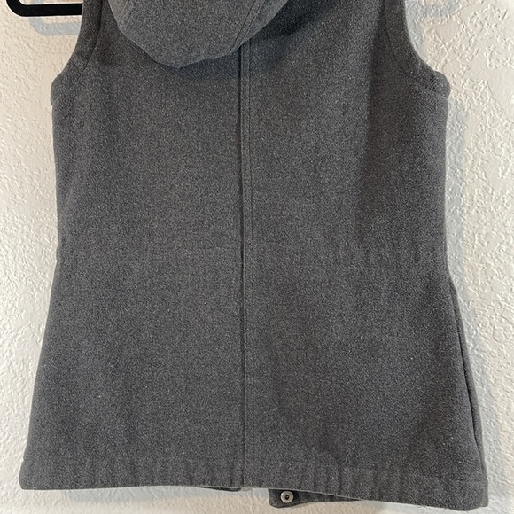 BURTON Women's Gray Dryride Thermex Dunmore Hooded Zip-Up Vest Front Pockets XS - Picture 7 of 10